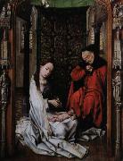 Rogier van der Weyden kristi fodelse altartavlan i miraflores Germany oil painting artist
